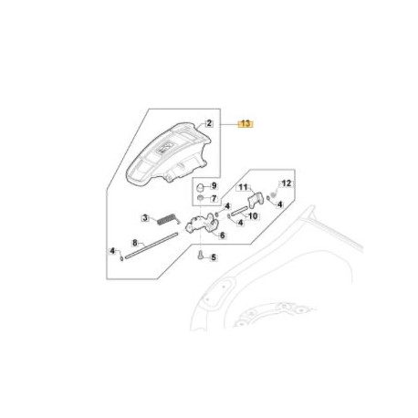 Kit deflecteur latérale GGP 381008162/1 Kit deflecteur latérale GGP 381008162/1