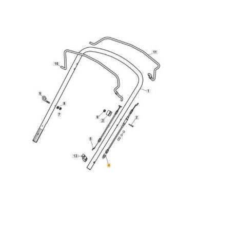 Cable embrayage GGP 381030141/0 Cable embrayage GGP 381030141/0
