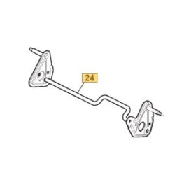 Axe arrière 381302889/1 pour roues de tondeuse GGP