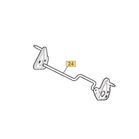 Axe arrière 381302889/1 pour roues de tondeuse GGP Axe arrière 381302889/1 pour roues de tondeuse GGP