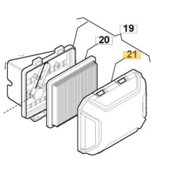 Couvercle de filtre à air GGP 118551463/0