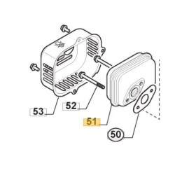 Echappement moteur GGP 118551464/0