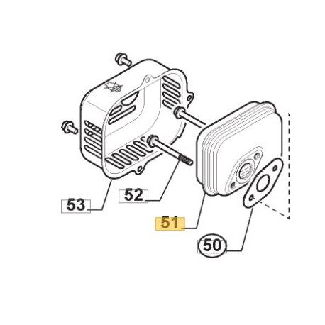 Echappement moteur GGP 118551464/0