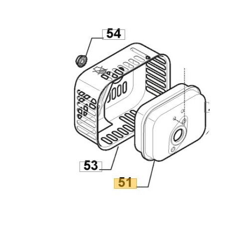 Echappement moteur GGP 118551465/0