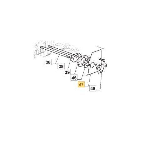 Garniture thermique de carburateur GGP 118551266/0 Garniture thermique de carburateur GGP 118551266/0
