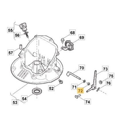 Joint de levier de regulateur GGP 118550671/0 Joint de levier de regulateur GGP 118550671/0