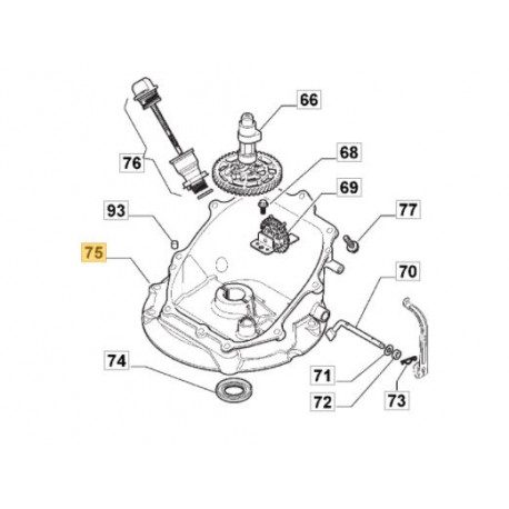 Carter moteur GGP 118551209/0 Carter moteur GGP 118551209/0