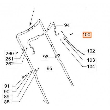 Vis de fixation de support de cable Mc Culloch Vis de fixation de support de cable Mc Culloch