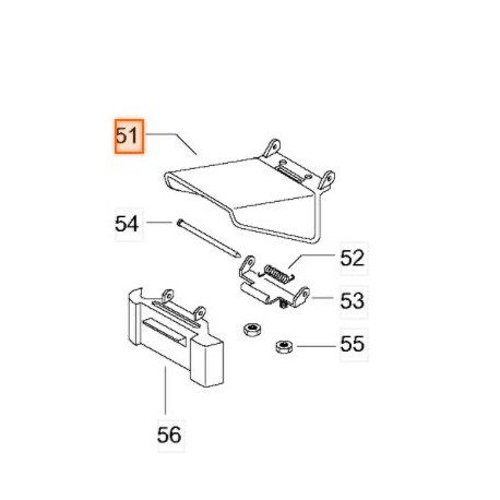 Deflecteur latéral pour tondeuse Mc Culloch