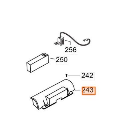 Logement de batterie pour tondeuse Mc Culloch