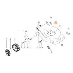 Carter de coupe Mc Culloch M40 Carter de coupe Mc Culloch M40