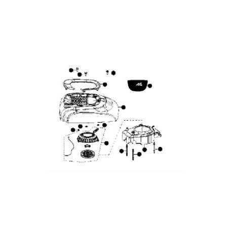 Lanceur complet Mc Culloch RV110