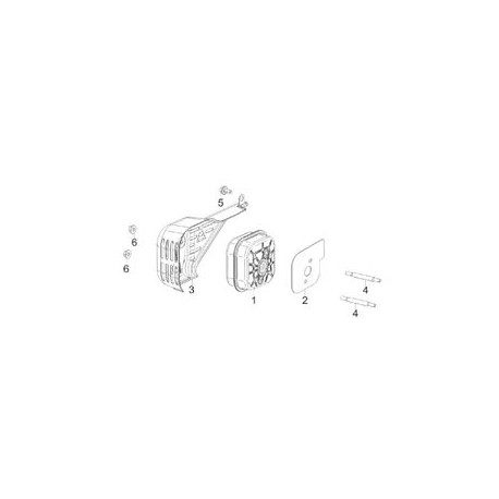 Pot d'echappement Mc Culloch RVM120