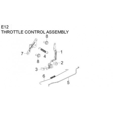 Kit regulateur moteur Mc Culloch 120cc