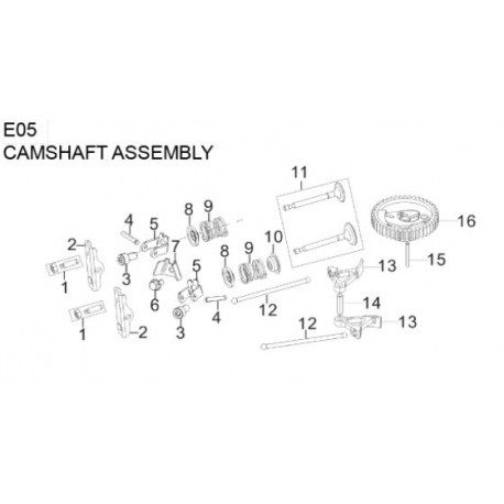 Kit distribution pour moteur Mc Culloch RVM120 Kit distribution pour moteur Mc Culloch RVM120