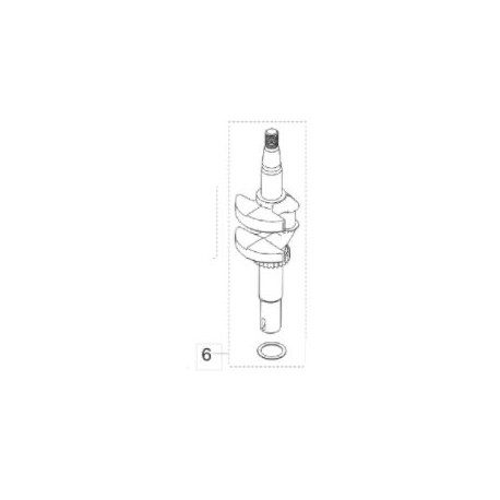 Vilebrequin tondeuse Mc Culloch RV175