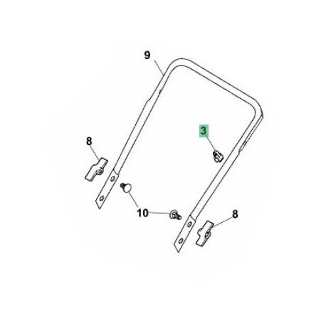 Passage de cable MTD 731-2422 Passage de cable MTD 731-2422