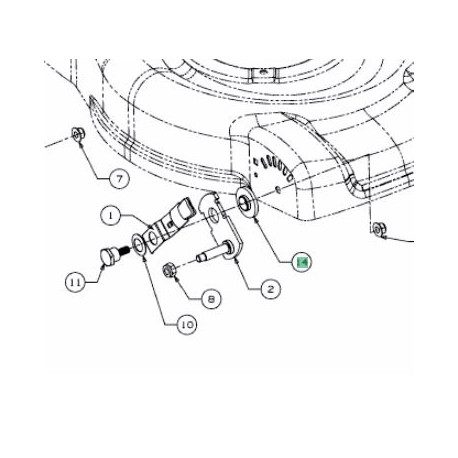 Rondelle de roue MTD 741-0751 Rondelle de roue MTD 741-0751