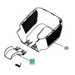 Deflecteur arrière pour MTD Smart 38E Deflecteur arrière pour MTD Smart 38E