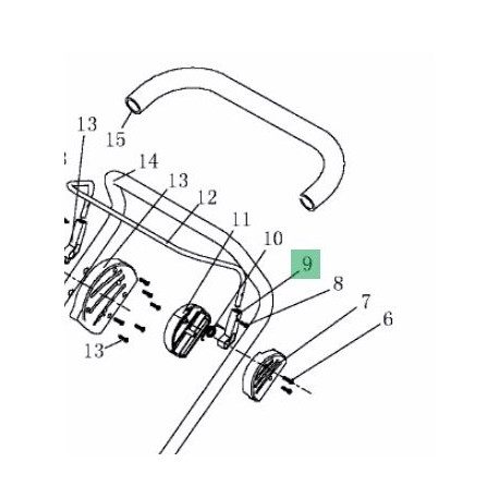 Levier de démarrage MTD Optima 34E et 42E