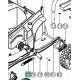 Levier de hauteur de coupe MTD Optima 34E