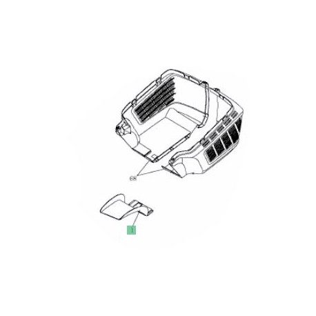 Deflecteur arrière MTD Optima 42E Deflecteur arrière MTD Optima 42E