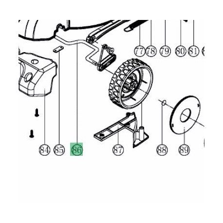 Essieu avant pour MTD Optima 34E Essieu avant pour MTD Optima 34E