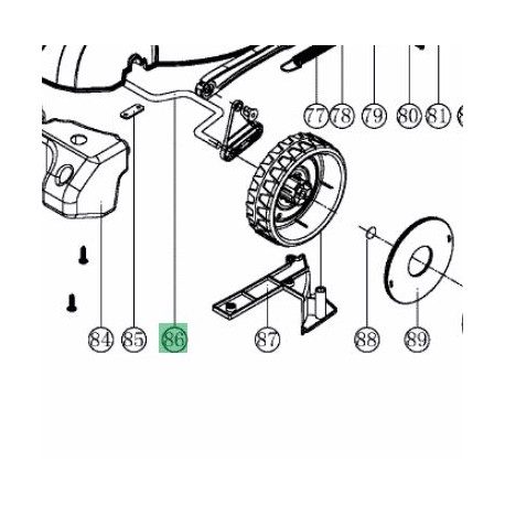 Essieu avant pour MTD Optima 34E