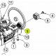 Bague de roue sur boitier de traction MTD Cub Cadet