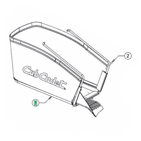 Sac ramassage Cub Cadet LM3 CRC46S, LM3 CR46S