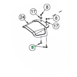 Vis MTD 710-04610 pour deflecteur latéral
