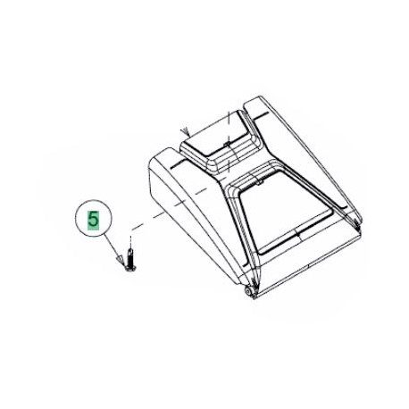 Vis MTD 710-06019 pour clapet pare pierre