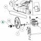Pignon tondeuse MTD 715-05444 pour côté GAUCHE