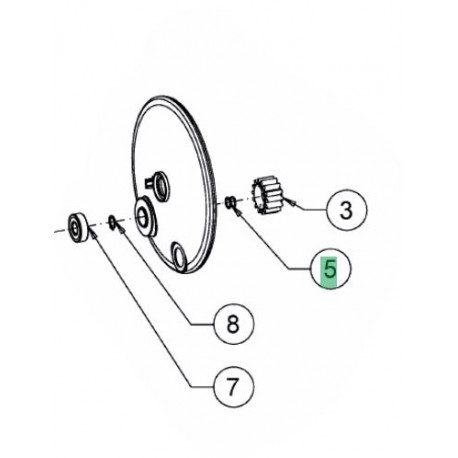 Clips MTD 721-05581 pour pignon de traction Clips MTD 721-05581 pour pignon de traction