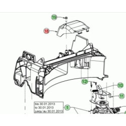Support boitier traction MTD 731-07789