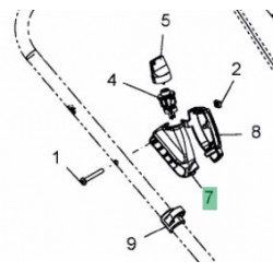 Carter droit pour contacteur à clés tondeuse MTD