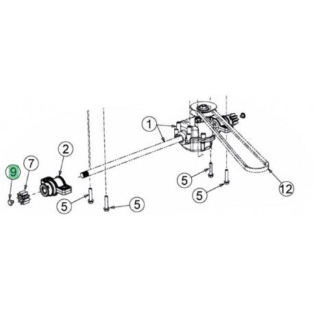 Bouchon pour pignon de traction de tondeuse MTD