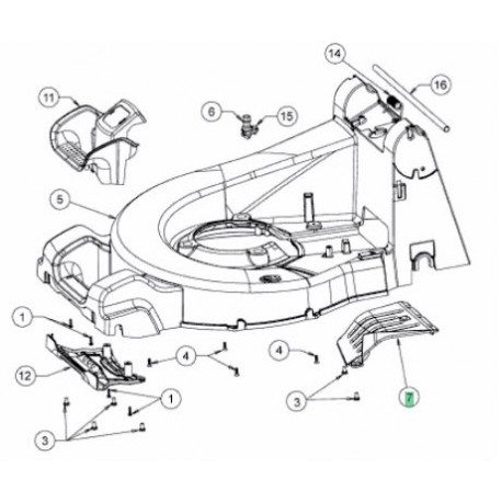 Plaque ejection MTD 731-12670 Plaque ejection MTD 731-12670