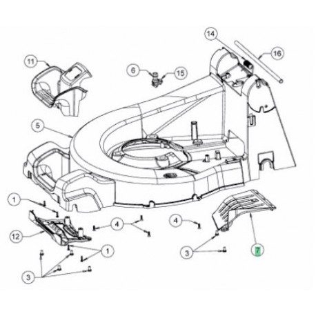 Plaque ejection MTD 731-12670