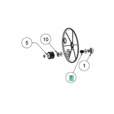 Ressort MTD 732-05926 pour pignon de traction