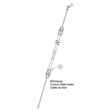 Cable de frein moteur 746-05733 Cable de frein moteur 746-05733