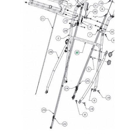 Brancard inférieur faucheuse MTD 84 cm Brancard inférieur faucheuse MTD 84 cm