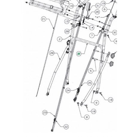 Brancard inférieur faucheuse MTD 84 cm