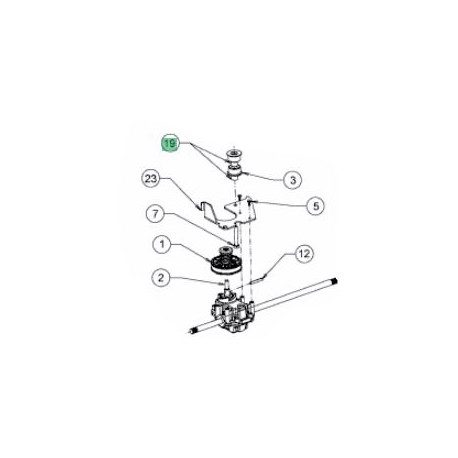 Entretoise de poulie de traction Cub Cadet 750-05180