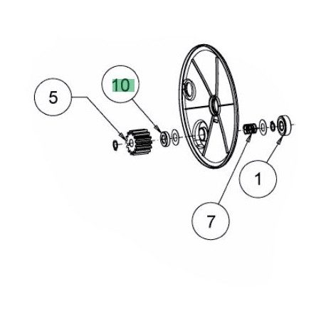 Entretoise pignon Cub Cadet 750-06825