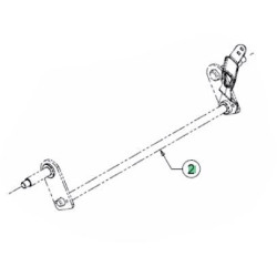 Axe de roue MTD 611-05014 pour roue de 180 mm