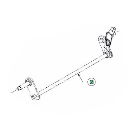 Axe de roue MTD 611-05014 pour roue de 180 mm