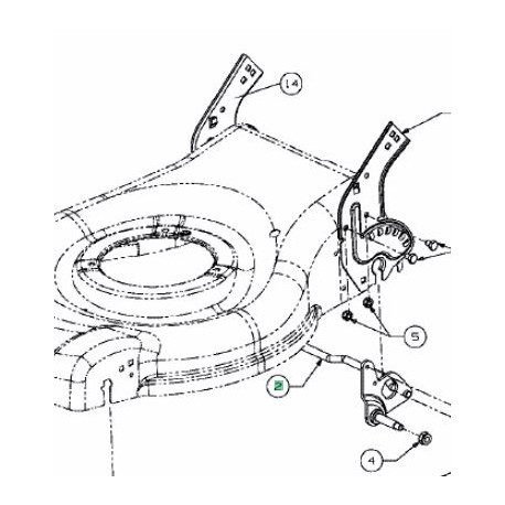 Essieu arrière MTD 687-02357637 Essieu arrière MTD 687-02357637