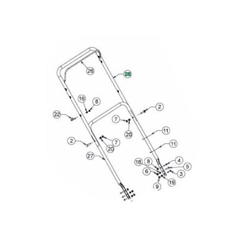 Brancard supérieur MTD 749-04933637