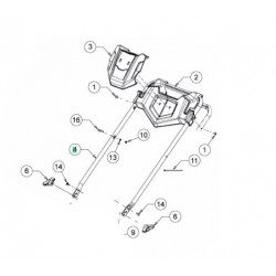 Brancard Cub Cadet 749-05259637 partie supérieure Brancard Cub Cadet 749-05259637 partie supérieure